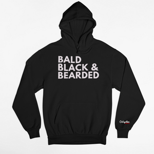 Bald, Black, and Bearded Hoodie