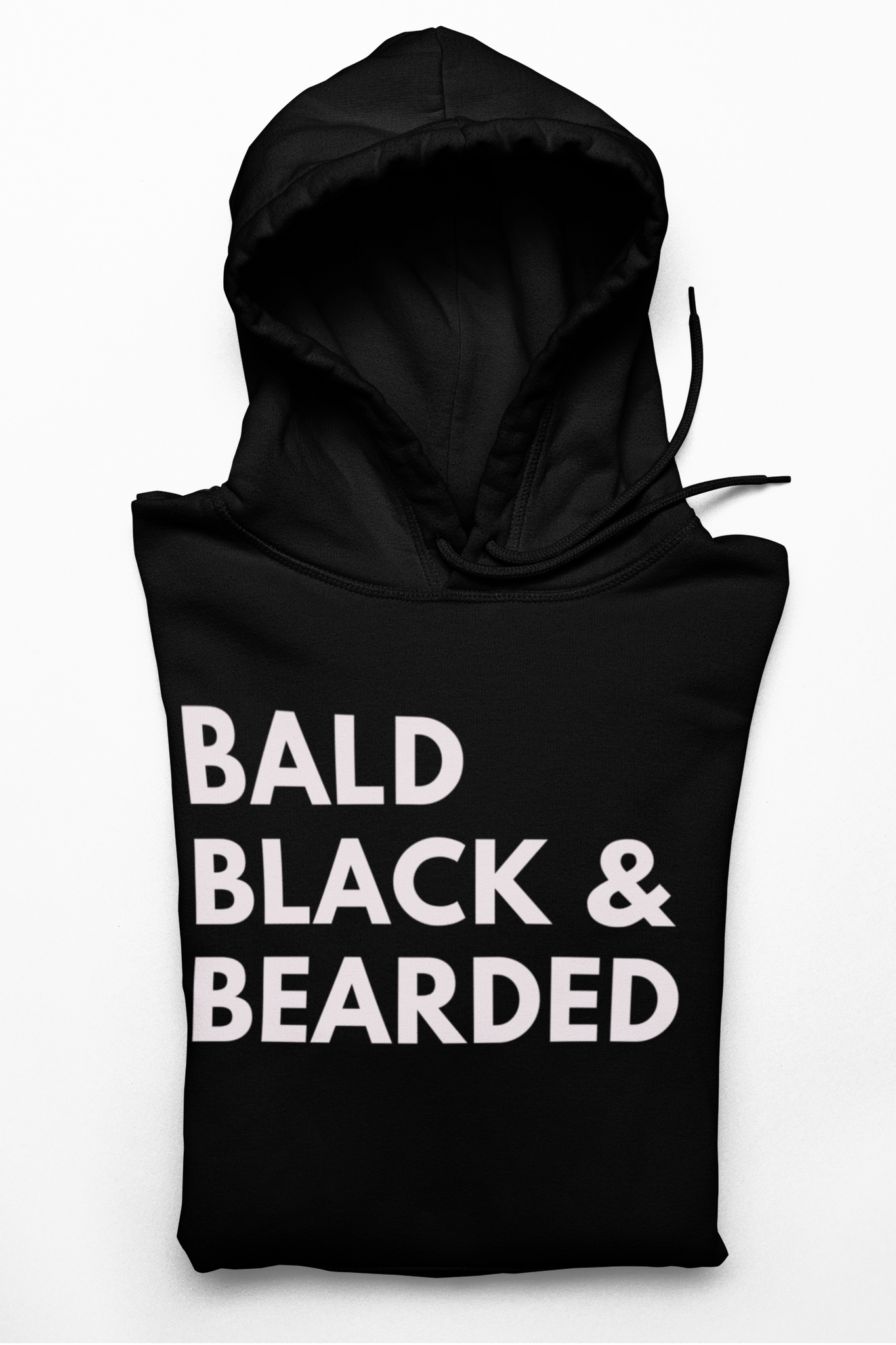 Bald, Black, and Bearded Hoodie